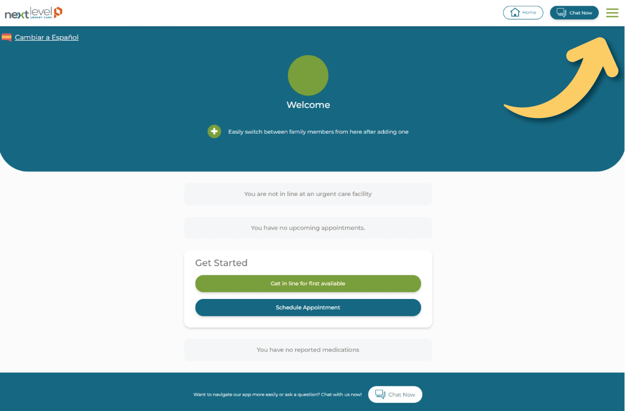 next level urgent care patient portal